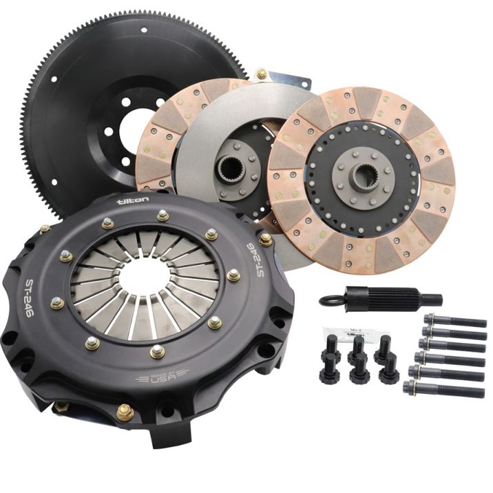 Tilton ST-246 Twin Disk Clutch/Flywheel Assy, Mopar Hemi Gen 3 (1250lbs/ft)